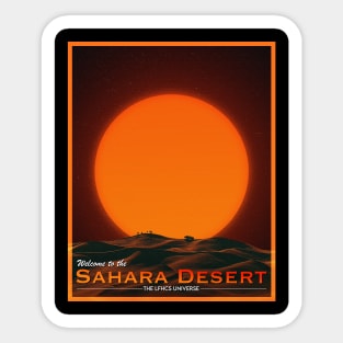 POSTCARD: SAHARA DESERT. Sticker